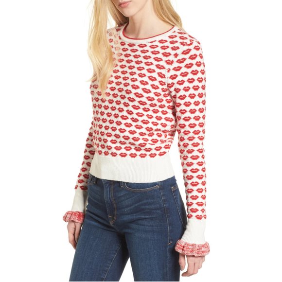 French Connection Kiss Print Sweater 